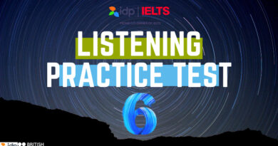 Real Practice Test for IELTS Listening