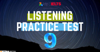 IELTS Listening computer based online Practice Test [TEST 9]