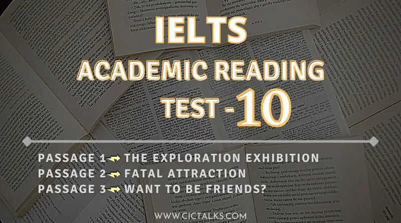 IELTS Academic Reading practice test with answers - TEST 10
