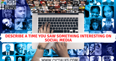 Describe a time you saw something interesting on social media [IELTS Cue Card]