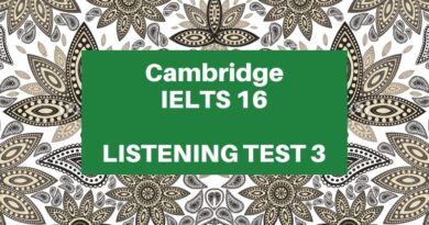 ielts 16 listening test 3 junior cycle camp