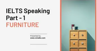 IELTS Speaking Part 1 - FURNITURE [Answers + Band 9 Vocabulary]