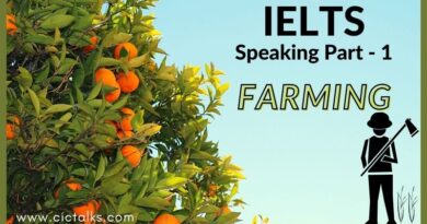 IELTS Speaking Part 1 - Farming [Answers + Band 9 Vocabulary]