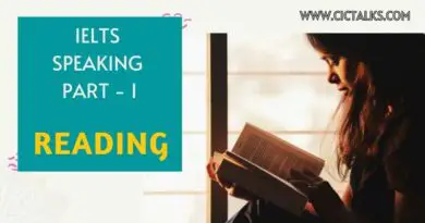 IELTS Speaking Part 1 - READING [Answers + Band 9 Vocabulary]