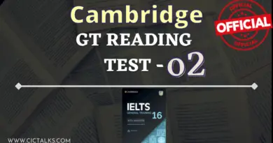 [IELTS 16] General Training Reading Test 2
