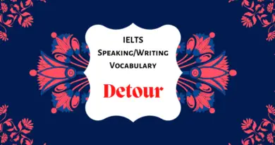 Detour - IELTS Speaking/Writing Vocabulary Word List [PDF]