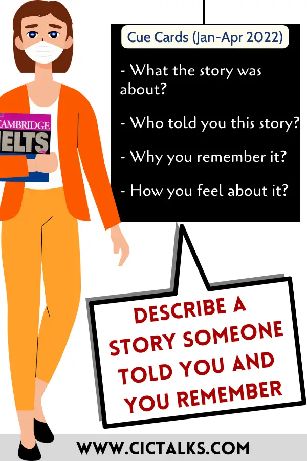 IELTS Speaking Part-2 Describe a story someone told you and you remember cue card