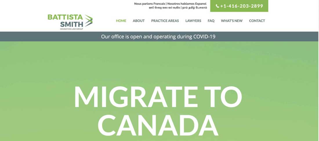 Battista Smith Canada immigration group