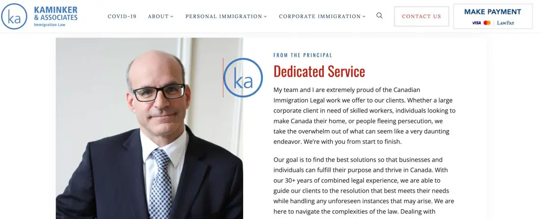 Kaminker immigration lawyer fees