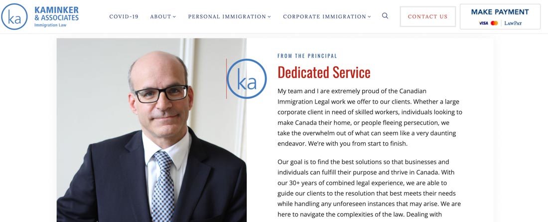 Kaminker immigration fees