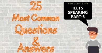 Most Common IELTS Speaking Part-3 Follow-up Questions and Answers