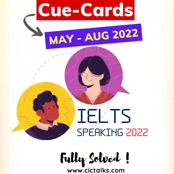 Makkar IELTS Speaking May-to-Aug 2022 Cue Cards PDF Download