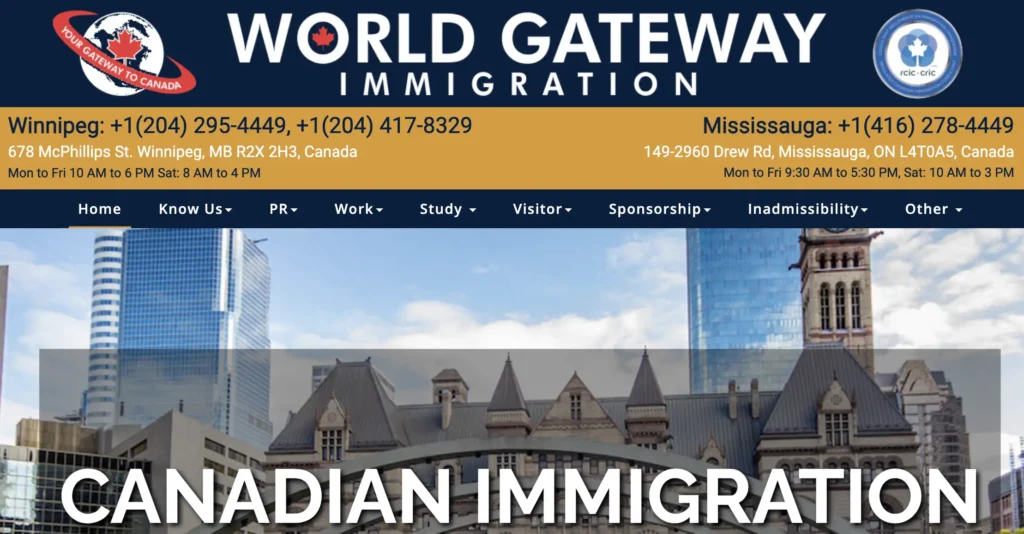 World Gateway Immigration Winnipeg
