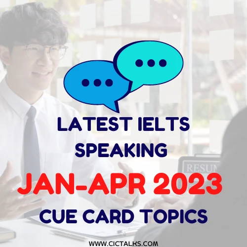 Featured image for IELTS Speaking Makkar January to April 2023 Cue Cards  with PDF Download