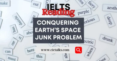Conquering Earth's Space Junk Problem - IELTS Reading Answers