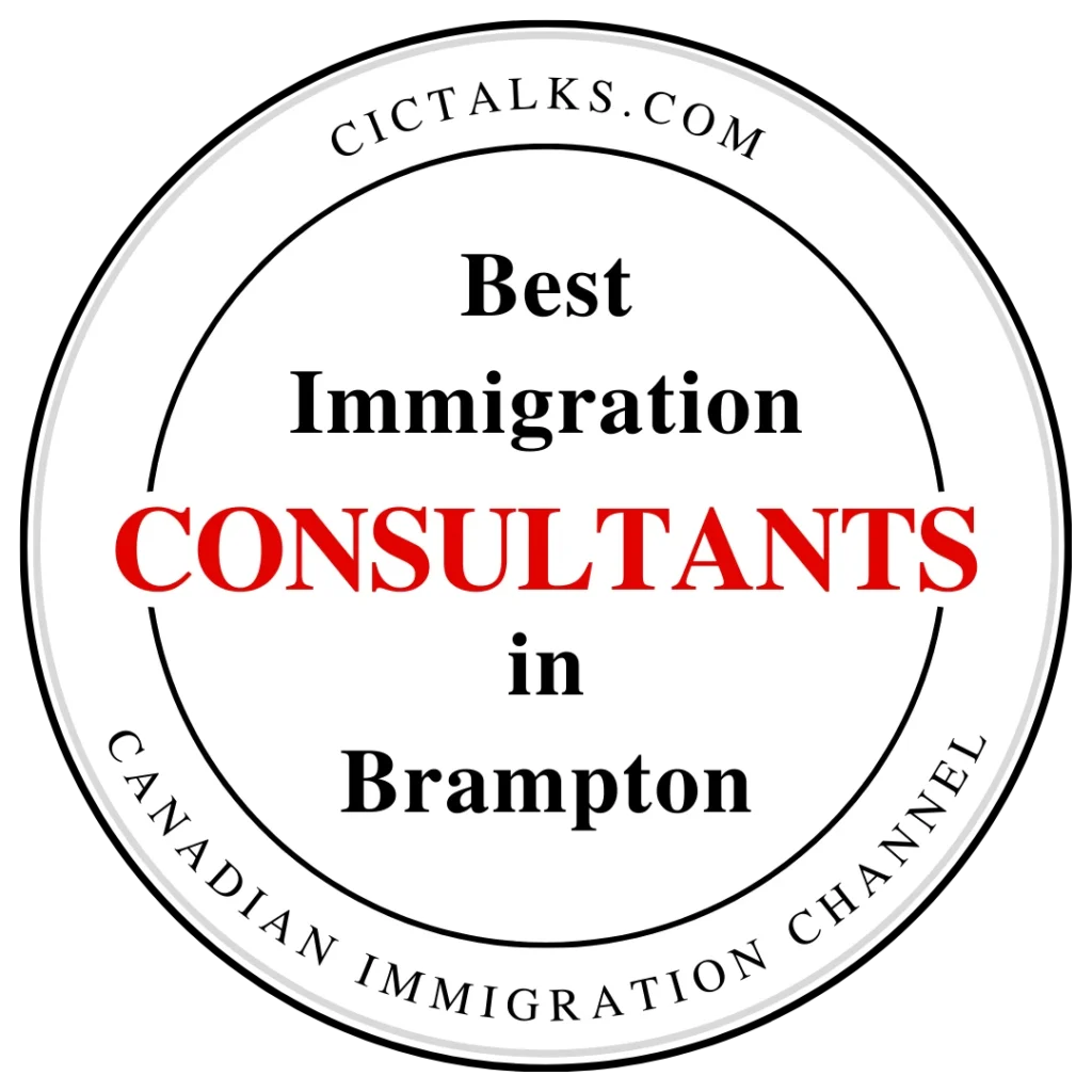 Best Brampton immigration consultancy badge