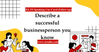 Describe A Successful Businessperson You Know IELTS Speaking cue card answer
