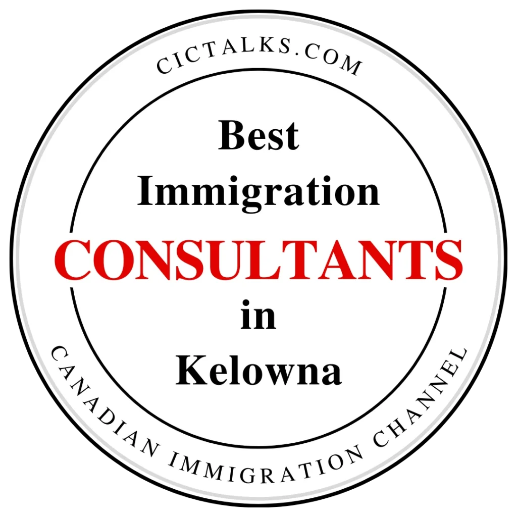 Best Kelowna immigration consultancy badge