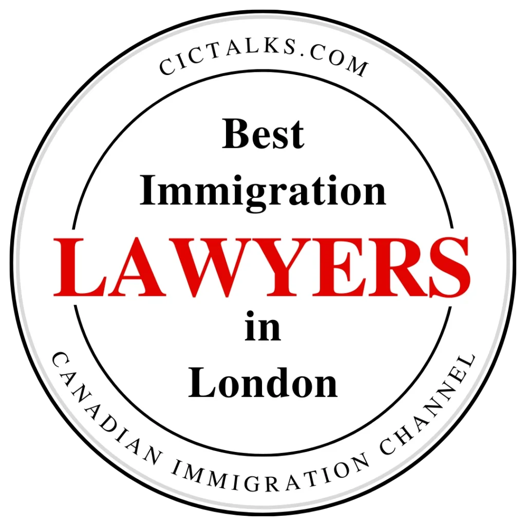Best immigration lawyer in London, Ontario badge