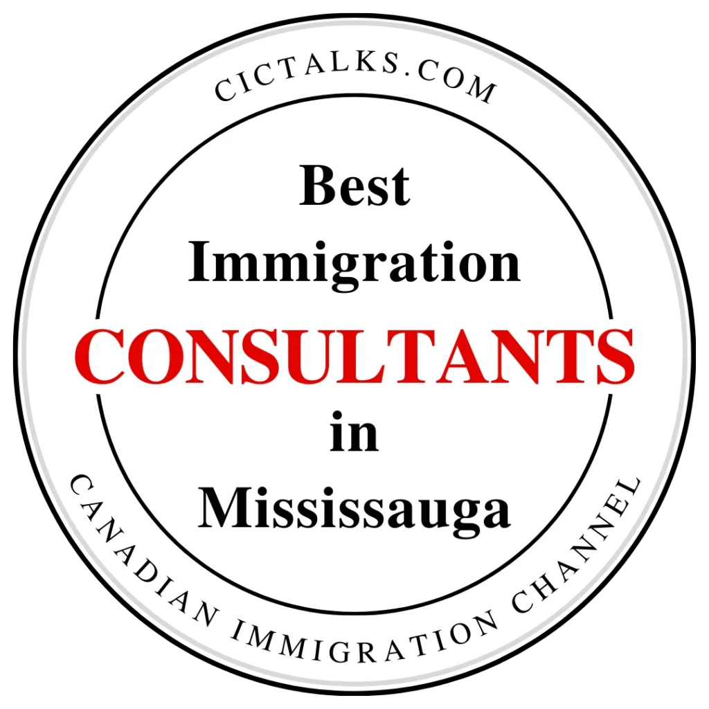 Best Mississauga immigration consultancy badge