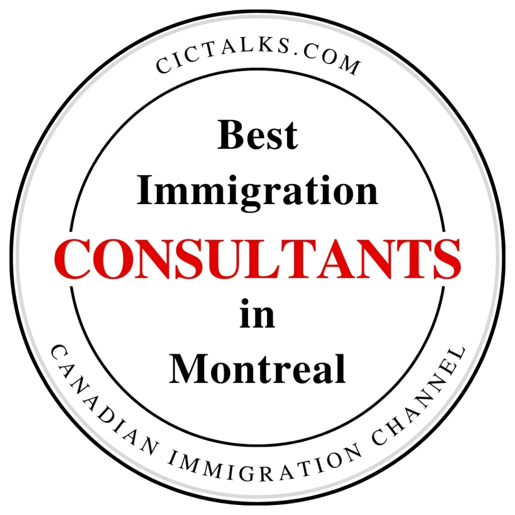 Best Montreal immigration consultancy badge