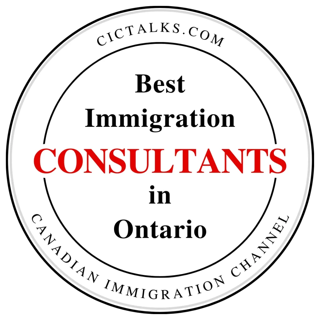 Best Ontario immigration consultancy badge