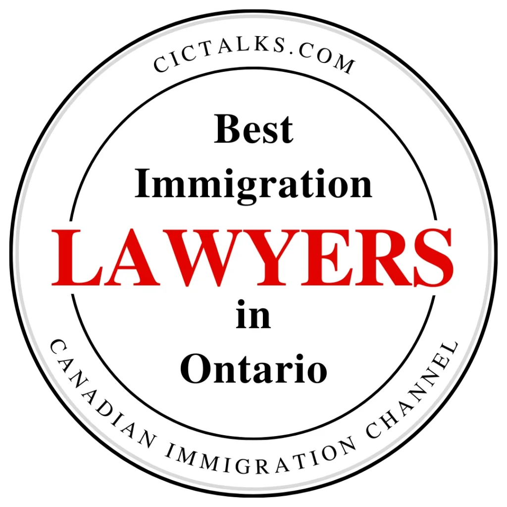 Best immigration lawyer in Ontario, Canada Badge