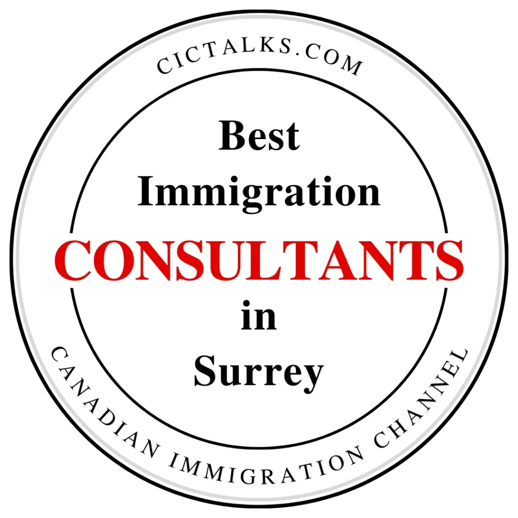 Best Surrey immigration consultant Badge