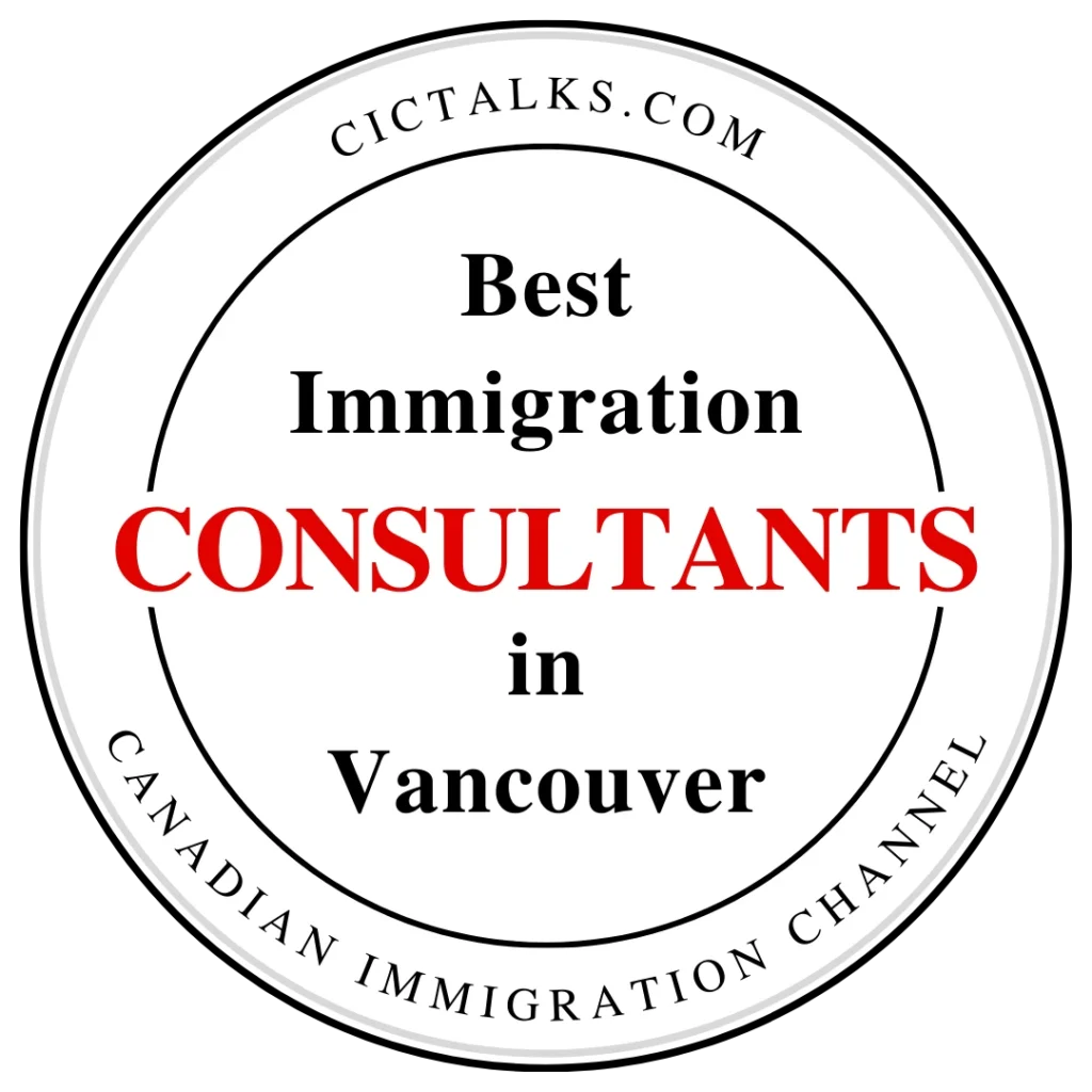 Best Vancouver immigration consultancy badge
