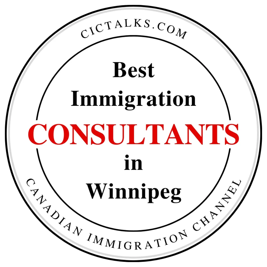 Best Winnipeg immigration consultancy badge